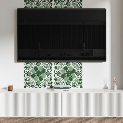 Čtvercový panel na zeď Flora s motivem listů