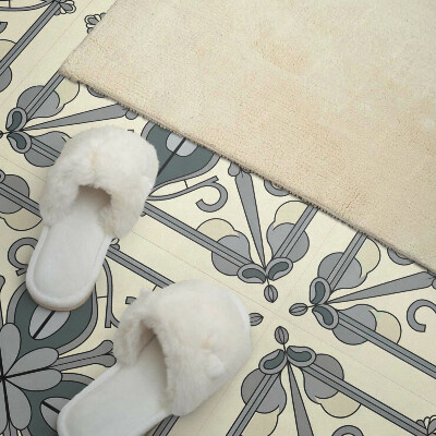 Čtvercový nástěnný panel Květiny s elegantními dekoracemi