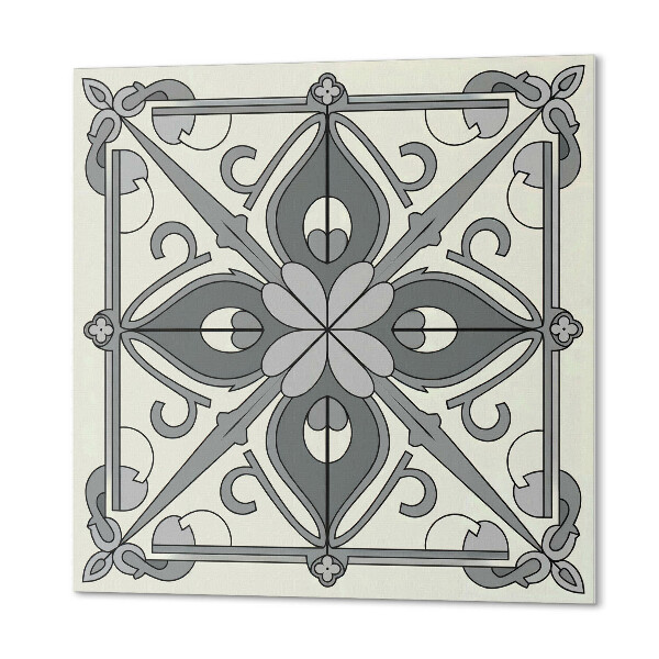 Čtvercový obkladový panel Květinový design v dokonalé rovnováze