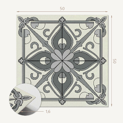 Čtvercový obkladový panel Květinový design v dokonalé rovnováze