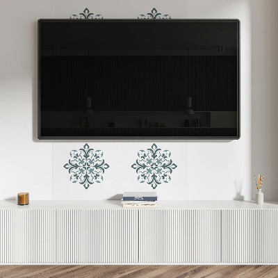 Čtvercový panel na zeď Harmonie květinových tvarů