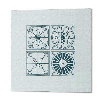 Čtvercový nástěnný panel Geometrie v kachlové verzi
