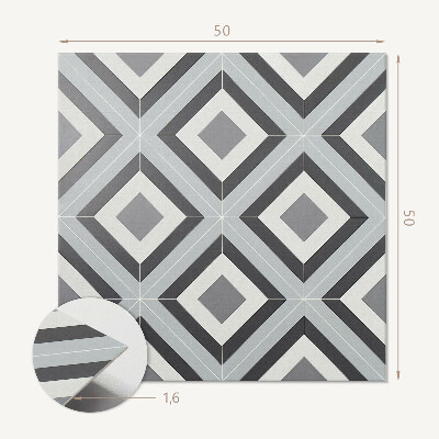 Čtvercový obkladový panel Stylový kosočtverec v geometrii