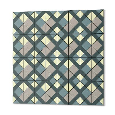 Čtvercový panel na zeď Vzor geometrické mřížky