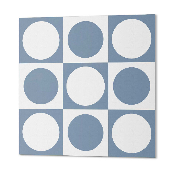 Čtvercový nástěnný panel Geometrie kružnic v mřížkovém systému