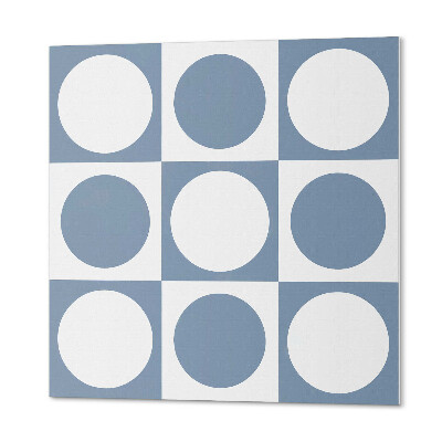 Čtvercový nástěnný panel Geometrie kružnic v mřížkovém systému