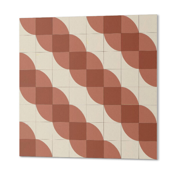 Čtvercový panel na zeď Stylový geometrický vlnitý vzor