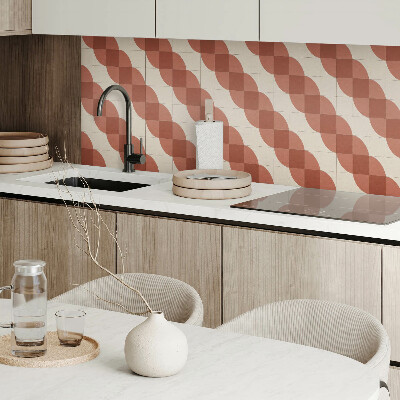 Čtvercový panel na zeď Stylový geometrický vlnitý vzor