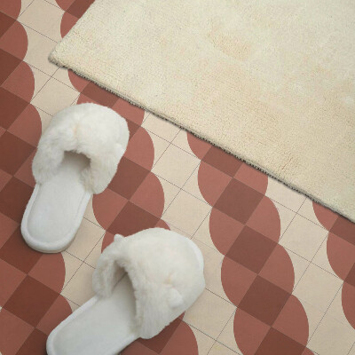 Čtvercový panel na zeď Stylový geometrický vlnitý vzor