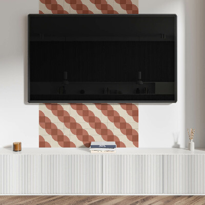Čtvercový panel na zeď Stylový geometrický vlnitý vzor
