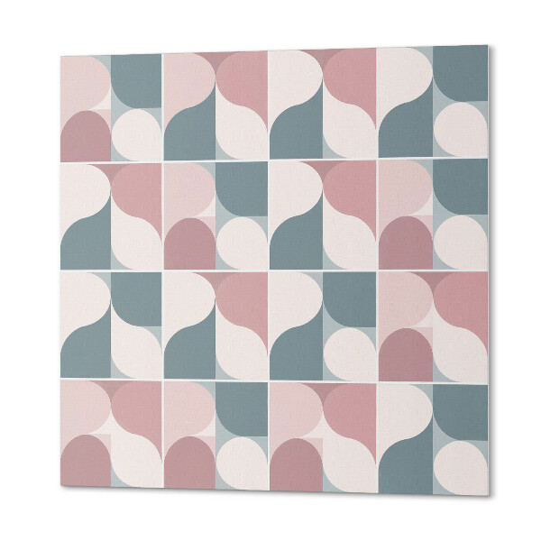 Čtvercový obkladový panel Geometrické postavy v abstraktním stylu