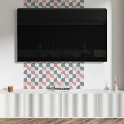Čtvercový obkladový panel Geometrické postavy v abstraktním stylu