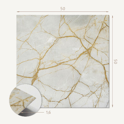 Čtvercový nástěnný panel Elegance mramorové kresby