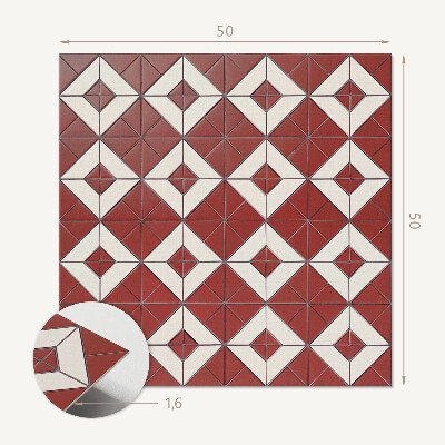 Čtvercový obkladový panel Geometrické vzory v harmonii