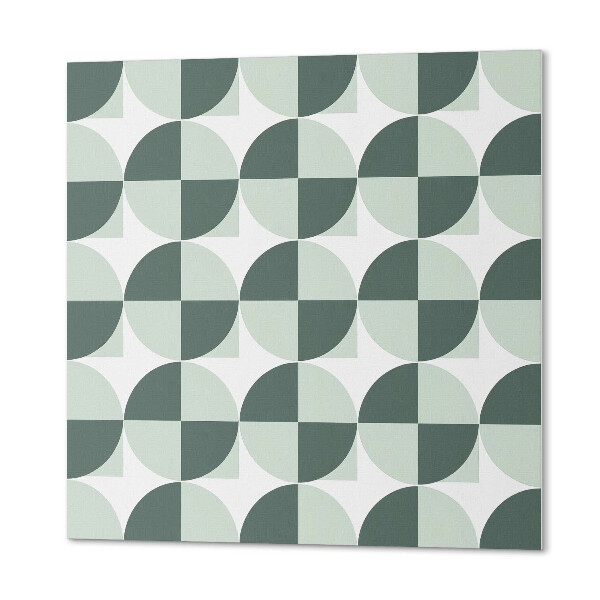 Čtvercový nástěnný panel Vzorek s kruhy a čtverci v geometrii
