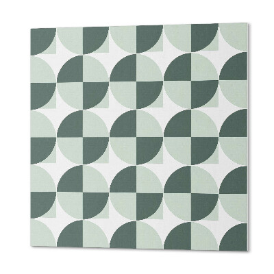 Čtvercový nástěnný panel Vzorek s kruhy a čtverci v geometrii