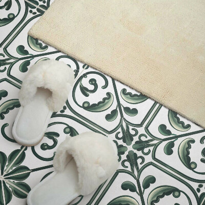 Čtvercový panel na zeď Dekorativní rostliny se složitými ornamenty