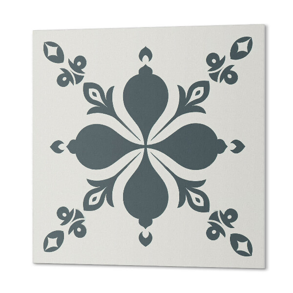 Čtvercový nástěnný panel List Ornament