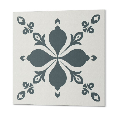 Čtvercový nástěnný panel List Ornament