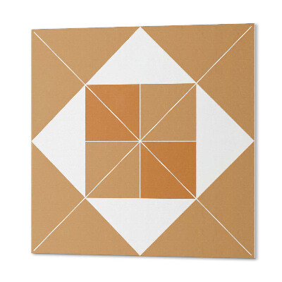 Čtvercový nástěnný panel Geometrický vzor v různých barvách