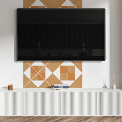 Čtvercový nástěnný panel Geometrický vzor v různých barvách