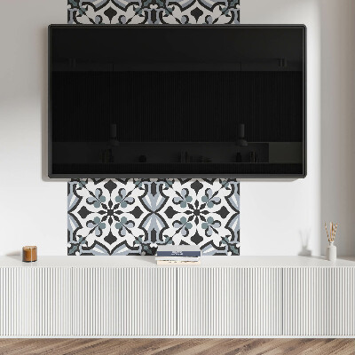 Čtvercový nástěnný panel Moderní květinový vzor