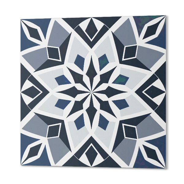 Čtvercový panel na zeď Moderní květinový motiv s geometrií