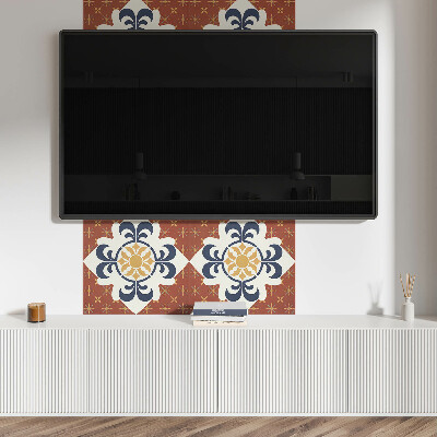 Čtvercový panel na zeď Květinový design s organickými tvary
