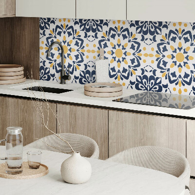 Čtvercový nástěnný panel Květinové inspirace v designu mandaly