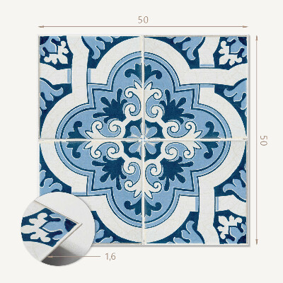 Čtvercový obkladový panel Stylové dlaždice se složitými ornamenty