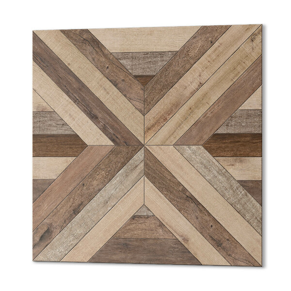 Čtvercový obkladový panel Stylizované panely s dřevěným vzorem