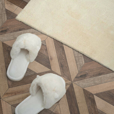 Čtvercový obkladový panel Stylizované panely s dřevěným vzorem
