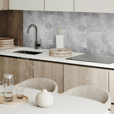 Čtvercový obkladový panel Geometrická mozaika v šestiúhelníkovém uspořádání
