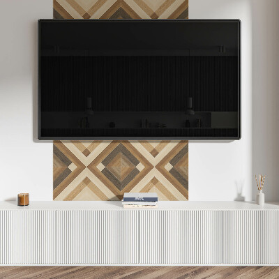 Čtvercový nástěnný panel Kostkovaný vzor v geometrickém stylu