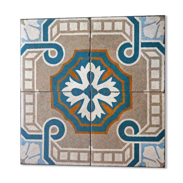 Čtvercový obkladový panel Dekorativní ornamenty v mozaikovém pojetí
