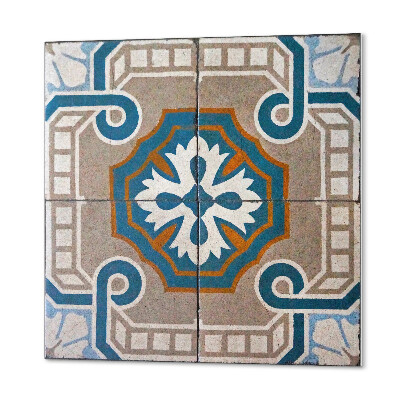 Čtvercový obkladový panel Dekorativní ornamenty v mozaikovém pojetí