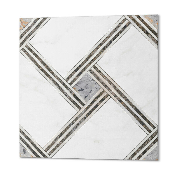 Čtvercový nástěnný panel Geometrie v dynamických liniích