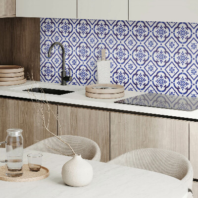 Čtvercový nástěnný panel Dekorativní vzor dlaždic s ornamenty