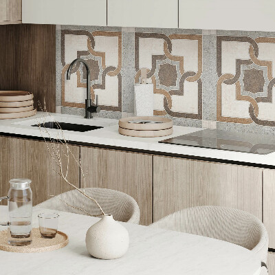 Čtvercový nástěnný panel Vzor dlaždic v moderním geometrickém designu