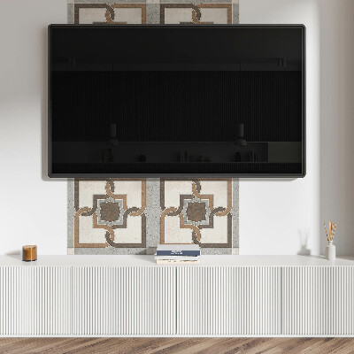 Čtvercový nástěnný panel Vzor dlaždic v moderním geometrickém designu
