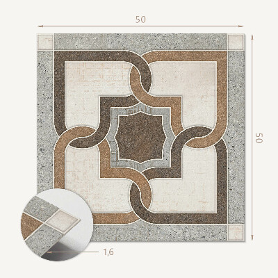 Čtvercový nástěnný panel Vzor dlaždic v moderním geometrickém designu