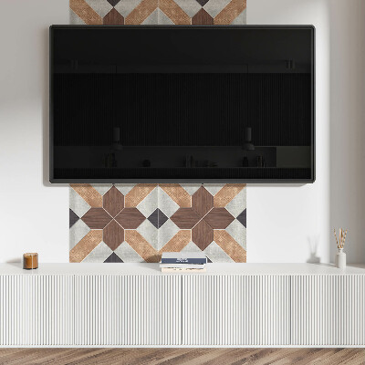Čtvercový panel na zeď Stylové tvary v geometrickém vzoru