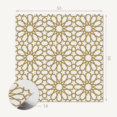 Čtvercový nástěnný panel Geometrie s motivem hvězd