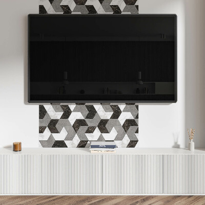Čtvercový obkladový panel Stylové dlaždice v geometrickém vzoru