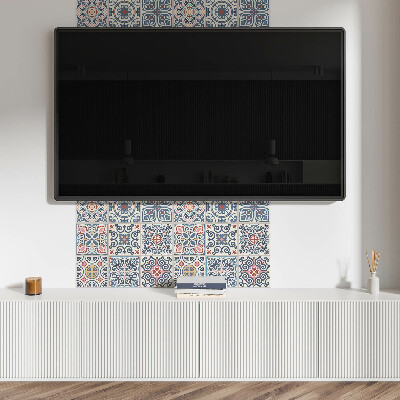 Čtvercový panel na zeď Geometrie mozaikových tvarů