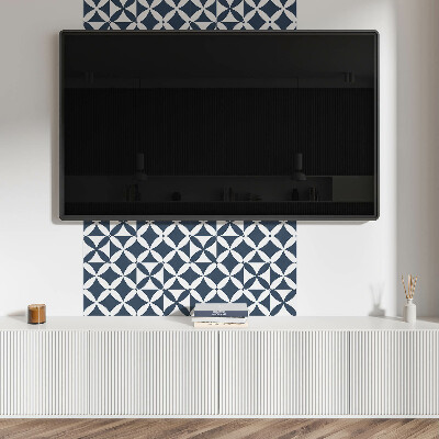 Čtvercový obkladový panel Geometrické květiny v moderním stylu