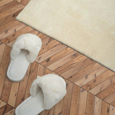 Čtvercový nástěnný panel Stylový diagonální vzor prken