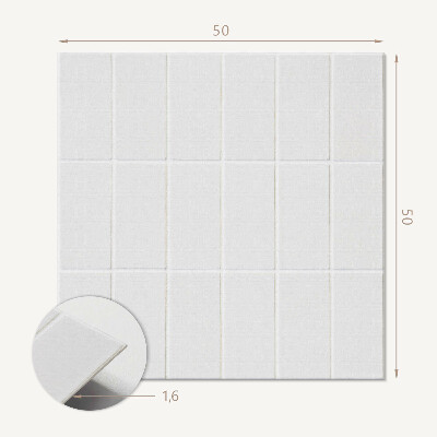 Čtvercový panel na zeď Minimalistické obdélníky v mozaice
