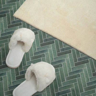 Čtvercový obkladový panel 3D vzor rybí kosti