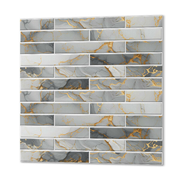 Čtvercový nástěnný panel Luxusní mramorové provedení